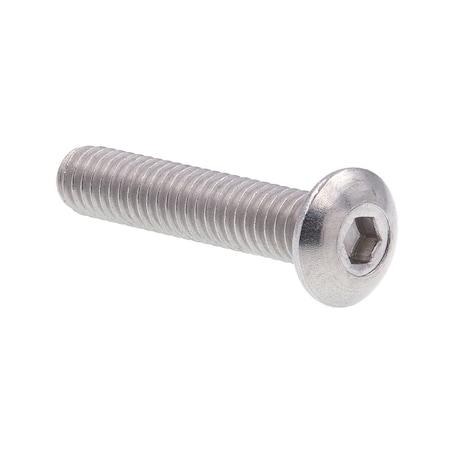 Prime-Line #8-32 Socket Head Cap Screw, Button, Plain Stainless Steel, 7/8 in Length, 10 PK 9168907